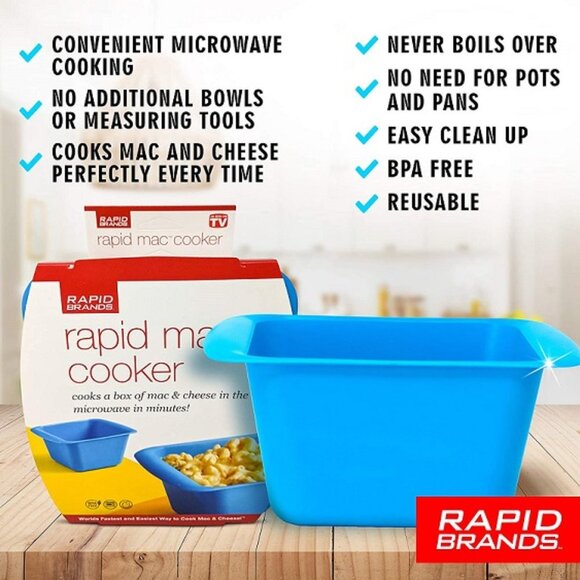 AS SEEN ON TV RAPID MAC COOKER - BLUE (NEW WITH TAGS) - Picture 4 of 4